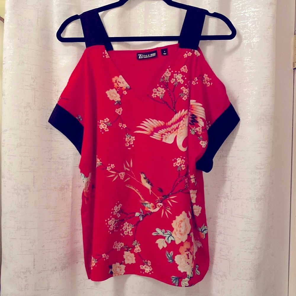 New York & Company Pink Blouse Sz Small